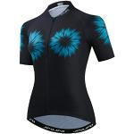 Maillots de cyclisme bleus respirants Taille 3 XL look fashion pour femme 