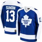 Maillot Fanatics Breakaway Jersey NHL Vintage Toronto Maple Leafs Mats Sundin 13 S blanc,bleu