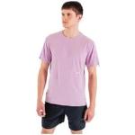 T-shirts lilas en lycra tencel à motif Autriche éco-responsable à manches courtes Taille M pour homme en promo 