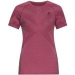 Vêtements de randonnée Odlo roses en lyocell tencel éco-responsable à manches courtes à col rond Taille M pour femme en promo 