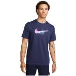 T-shirts Nike Heritage bleus lavable en machine à manches courtes Taille M rétro pour homme en promo 