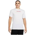 T-shirts Nike Pro blancs en jersey bio éco-responsable à manches courtes Taille XL pour homme en promo 