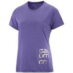 T-shirts techniques Salomon violets respirants à manches courtes Taille XS pour femme en promo 