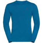 T-shirts Odlo Warm bleus à manches longues éco-responsable à manches longues Taille XS pour homme 
