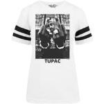 T-shirts Mister Tee blancs en velours Tupac Shakur à manches courtes Taille L pour femme 