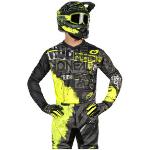 Maillots de cyclisme O'Neal jaunes en polyester Valentino Rossi à col rond Taille L pour homme 