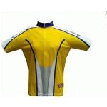 Maillots de cyclisme Santini jaunes Taille XL pour femme 