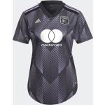 Vêtements adidas Olympique Lyonnais noirs Olympique Lyonnais Taille L pour femme en promo 