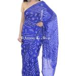 Robes en soie bleues imprimé Indien look fashion pour femme 