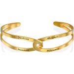 Bracelets manchette en or 18 carats personnalisés pour femme 