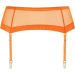 Porte-jarretelles Maison Close orange en fil filet Taille XS pour femme 