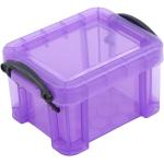 Boîtes de rangement violettes en plastique 