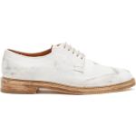 Chaussures oxford Maison Martin Margiela blanches en velours à bouts ronds à lacets Pointure 41 look casual pour homme en promo 