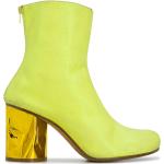 Bottines Maison Martin Margiela jaunes en cuir en cuir à bouts ronds Pointure 38 pour femme en promo 