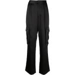 Pantalons taille haute Maje noirs en satin Taille XS W38 L36 pour femme en promo 