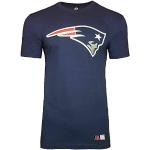 Majestic NFL New England Patriots Longline Noos T-shirt de football avec logo Bleu marine Taille S