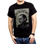 Makaya T-Shirt Noir Homme Charles Bukowski Taille XXL
