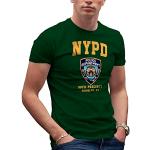 T-shirts kaki à motif New York à manches courtes lavable en machine à manches courtes Taille XXL look militaire pour homme 