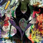 Disney Maleficent (Graffiti) 85 x 85 cm Toile Impr