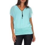 T-shirts tunique Malito turquoise Taille XS look fashion pour femme 