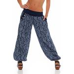 Pantalons taille basse Malito bleues foncé Taille XS W36 look hippie pour femme 