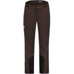 Pantalons de ski Maloja marron imperméables respirants stretch Taille S pour homme 