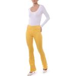 Jeans évasés dorés Taille XS look fashion pour femme 