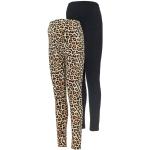 Leggings léopard Mama-licious noirs à effet léopard bio en lot de 2 Taille S look fashion pour femme 