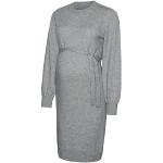 Robes de grossesse longues Mama-licious gris clair à manches longues à col rond Taille XS look fashion pour femme 
