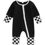 Combinaisons noires patchwork Taille 3 mois look casual pour bébé de la boutique en ligne joom.com/fr 