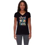 T-shirts Mammut Massone noirs bio éco-responsable Taille L pour femme 