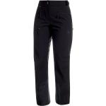 Pantalons de randonnée Mammut noirs en shoftshell coupe-vents Taille L pour femme 