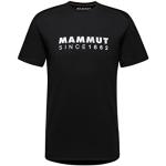 T-shirts Mammut Trovat noirs en coton mélangé à manches courtes à manches courtes Taille XXL look fashion pour homme 