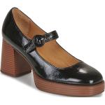 Chaussures casual Mamzelle noires en cuir Pointure 41 avec un talon entre 7 et 9cm look casual pour femme 