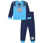 Pyjamas bleus en coton à motif ville Manchester City F.C. Taille 4 ans look fashion pour garçon de la boutique en ligne Amazon.fr 