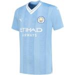 Maillots sport bleues claires à rayures à motif ville enfant Manchester City F.C. Taille 16 ans en promo 