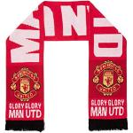 Manchester United FC officiel - Écharpe en tissu jacquard - thème football - Rouge Glory Glory