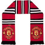Manchester United FC officiel - Écharpe en tissu jacquard - thème football - Rayures rouges