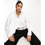 Chemises Mango blanches col italien Taille L look casual pour femme en promo 