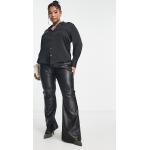 Chemises satinées Mango noires à manches longues Taille S classiques pour femme en promo 