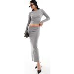 Jupes longues Mango grises Taille L pour femme en promo 