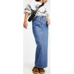 Jupes en jean longues Mango bleues délavées longues Taille XS classiques pour femme en promo 