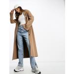 Manteaux en laine Mango marron en viscose Taille XL pour femme en promo 