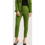 Pantalons taille haute Mango vert pastel en viscose Taille XS pour femme en promo 