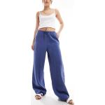 Pantalons classiques Mango bleu marine en viscose Taille S pour femme 