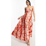 Robes longues fleuries Mango rouges à fleurs longues Taille S classiques pour femme en promo 