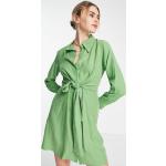 Robes chemisier Mango vertes en lyocell éco-responsable Taille XS classiques pour femme en promo 