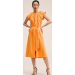Robes mi-longues Mango orange mi-longues Taille L classiques pour femme en promo 