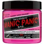 Manic Panic Cotton Candy Pink Classic Creme, Vegan, Cruelty Free, Pink Semi Permanent Hair Dye 118ml