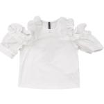 T-shirts Manila Grace blancs en coton à volants Taille 10 ans pour fille de la boutique en ligne Miinto.fr avec livraison gratuite 